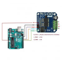 Драйвер мотора на 43А BTS7960 картинка №2