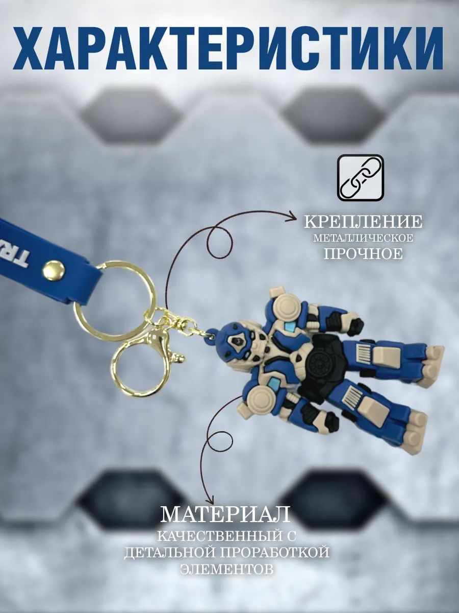 Брелок Трансформер подвеска для ключей, сумки, телефона картинка №4