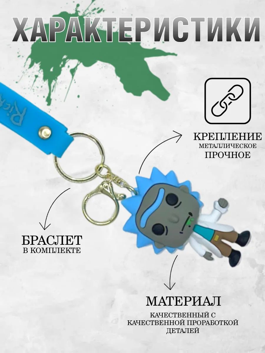Брелок Рик и Морти игрушка Рик картинка №3