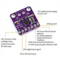 Модуль усилителя звука класса D Max98357 картинка №2