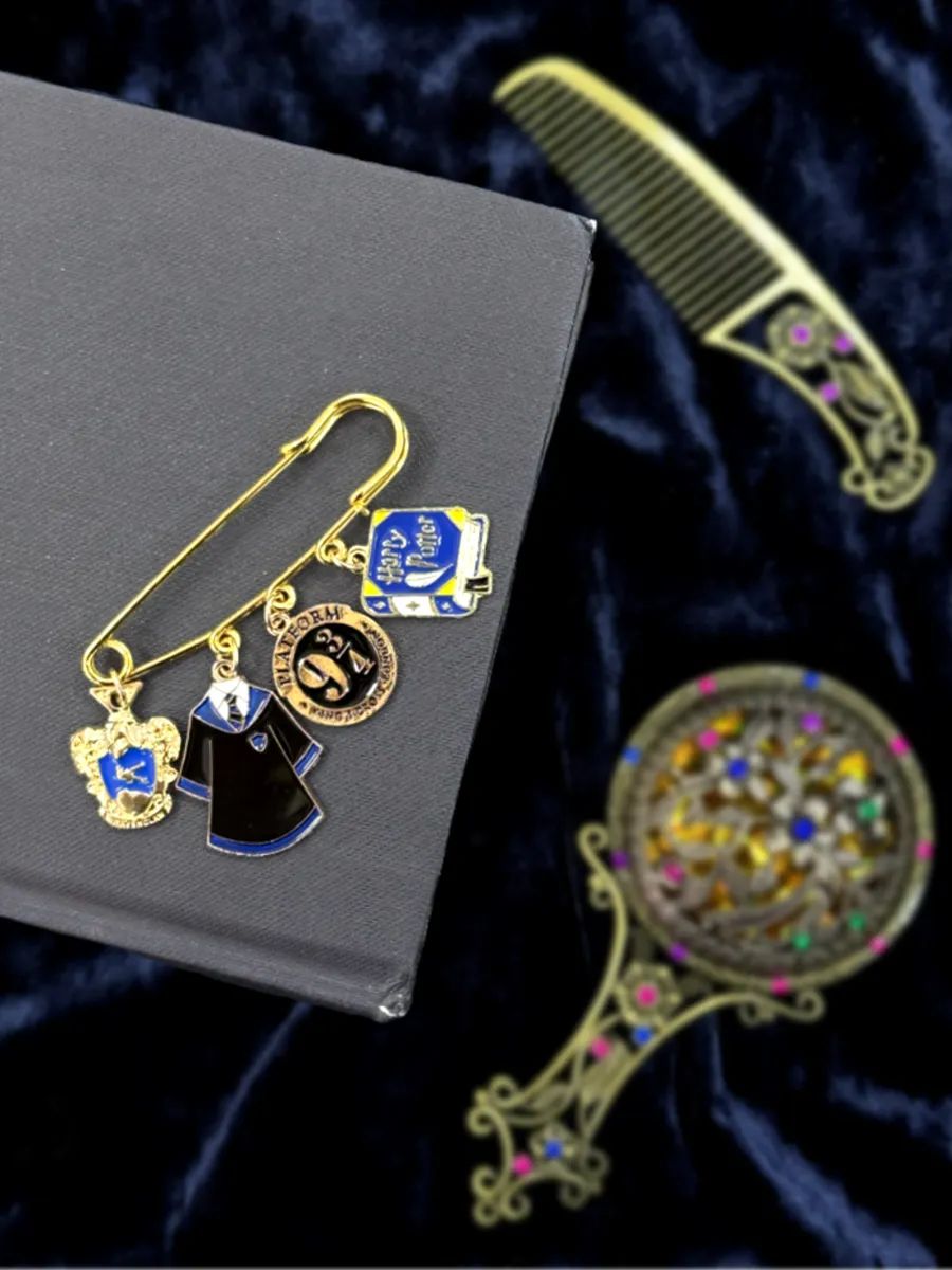 Булавка Гарри Поттер брошь с подвесками картинка №3