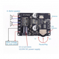 XY-P15W Усилитель звука класс D, Bluetooth 5.0 картинка №2