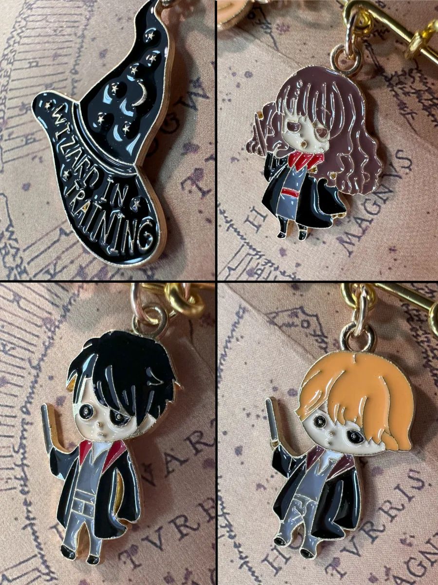 Булавка Гарри Поттер брошь с подвесками картинка №2