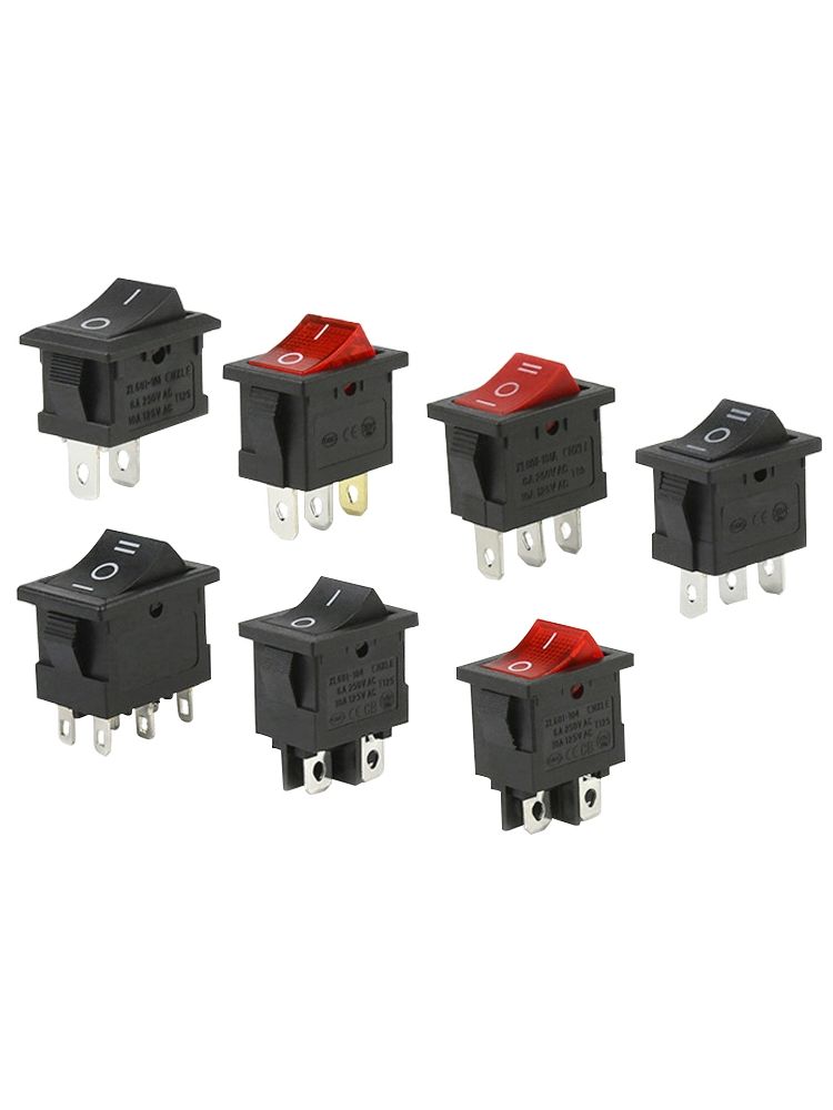 Тумблер выключатель KCD1 ON-OFF 6А 250В 1.5кВт 2pin белый картинка №2