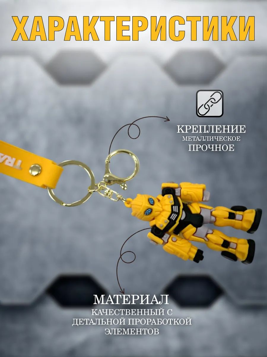 Брелок Трансформер подвеска для ключей, сумки, телефона картинка №4