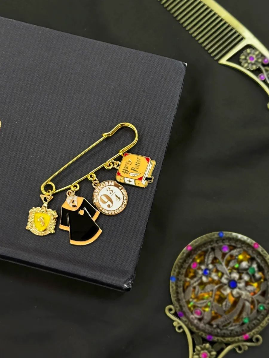 Булавка Гарри Поттер брошь с подвесками картинка №3