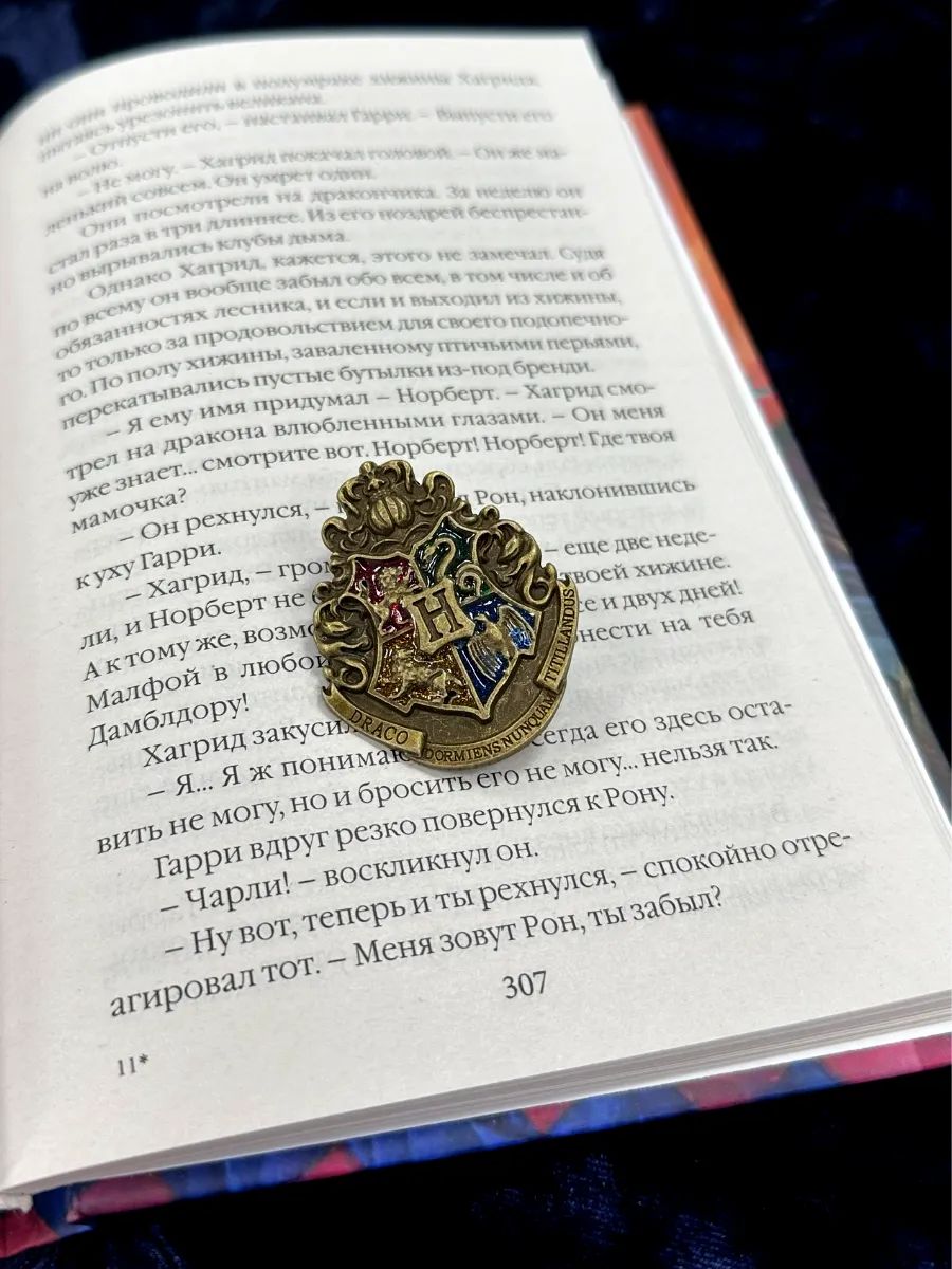 Значок Гарри Поттер металлический на рюкзак картинка №4