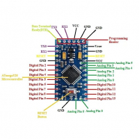 Контроллер Arduino pro mini 3.3В 8MHz ATMEGA328P картинка №2