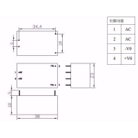 Модуль питания AC-DC, вход AC 220В, выход DC 5В, 5Вт HLK-5M05 картинка №2