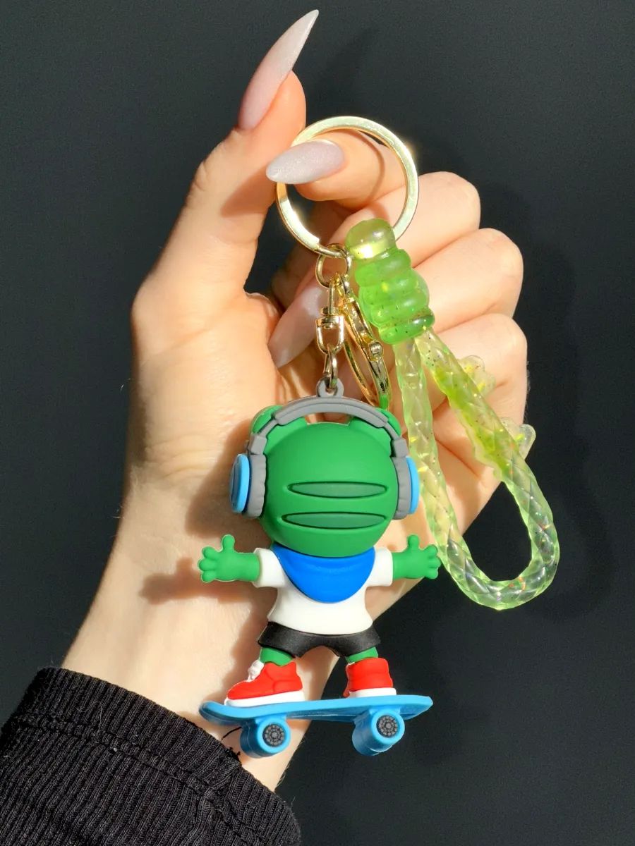 Брелок для ключей Лягушка подвеска для сумки, телефона картинка №2