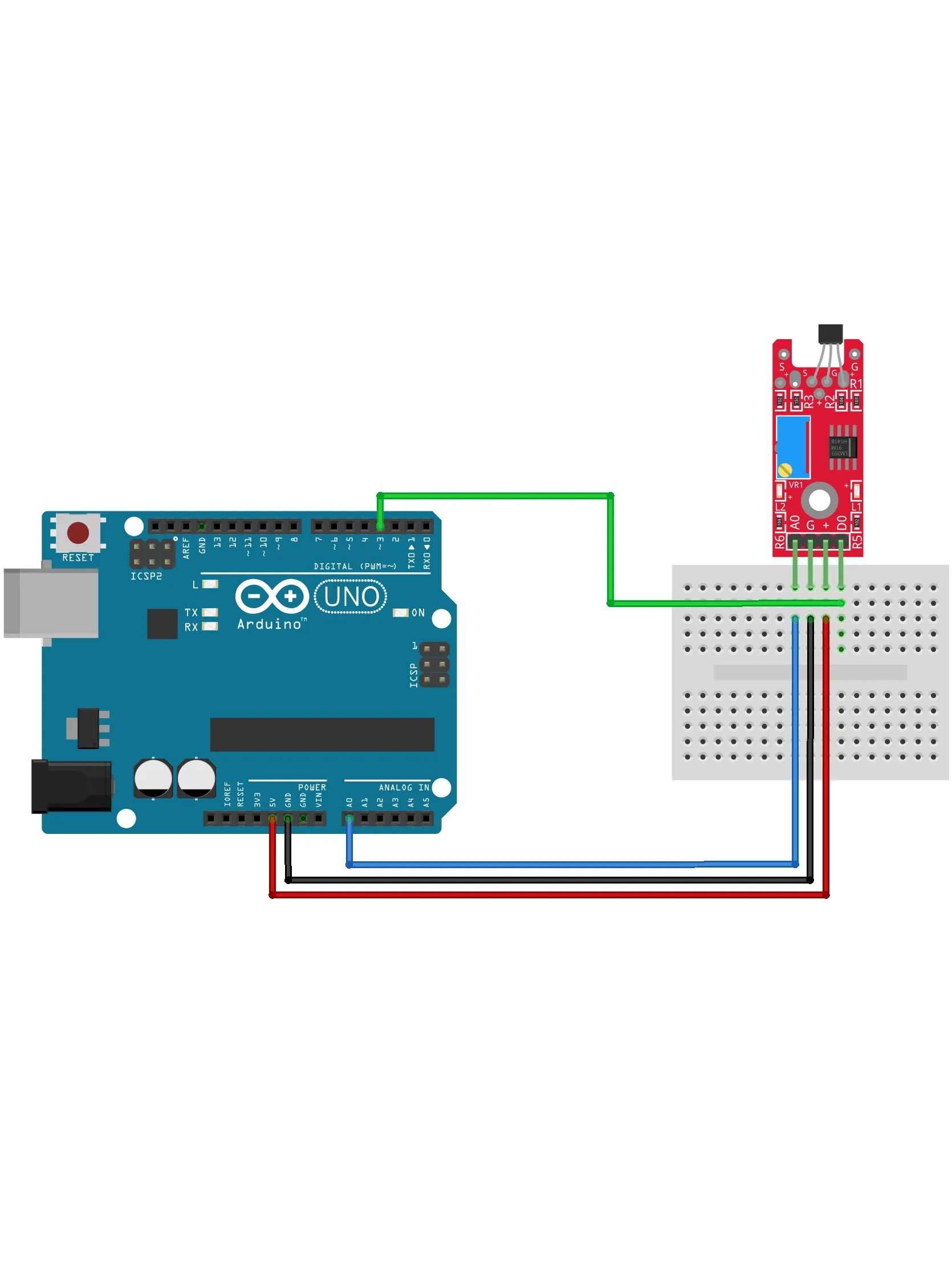 Модуль магнитного датчика Холла KY-024 A3144 для Arduino картинка №2