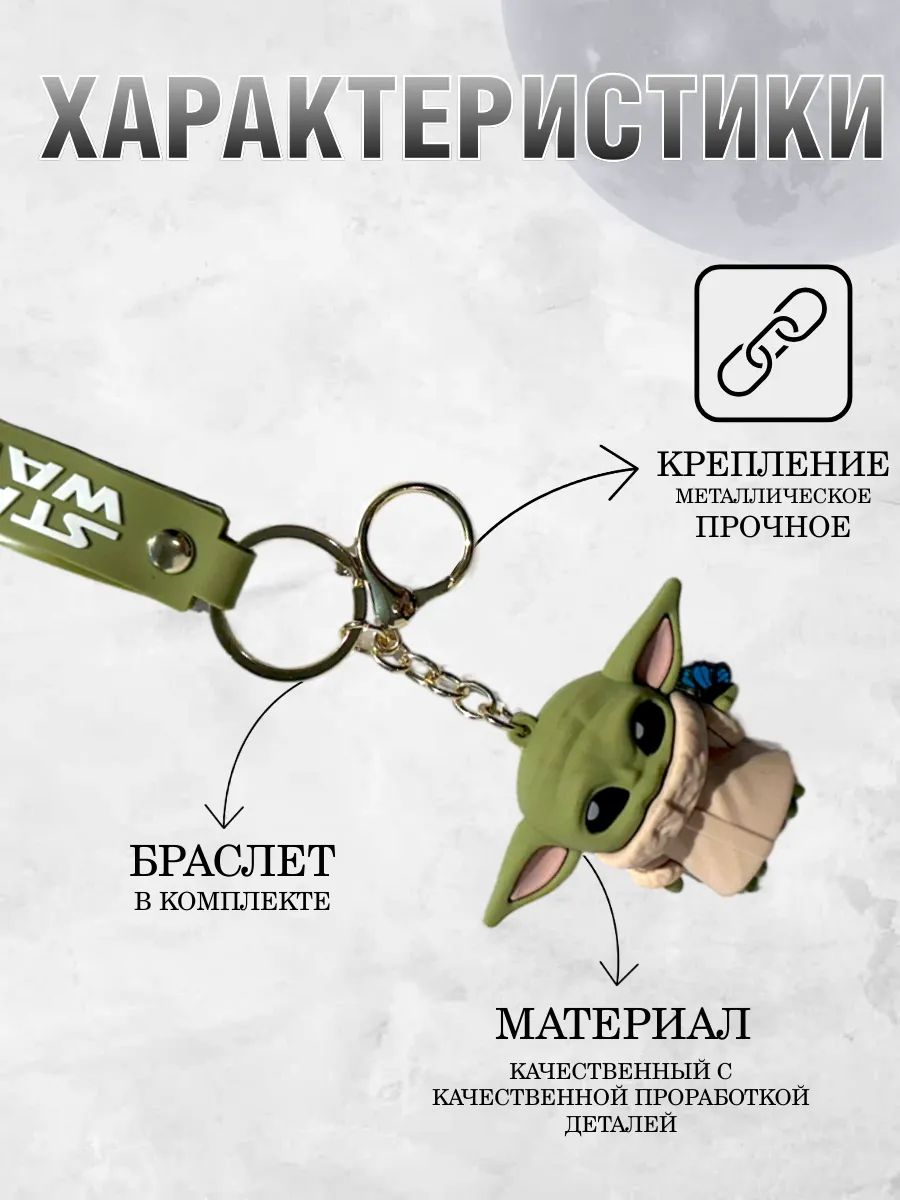 Брелок Звездные войны подвеска малыш мастер Йода картинка №4
